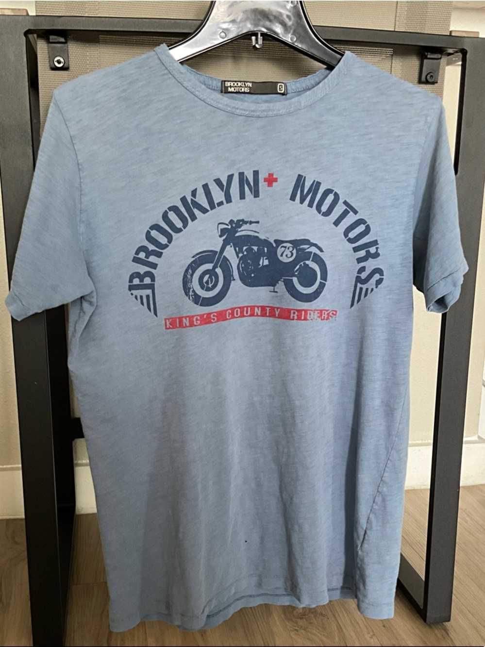 Brooklyn Motors Graphic Tee - Light Blue Men’s Small USED